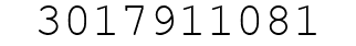 Number 3017911081.