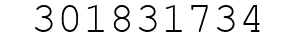Number 301831734.