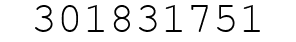 Number 301831751.