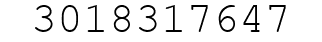 Number 3018317647.