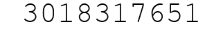 Number 3018317651.
