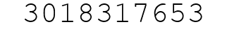 Number 3018317653.
