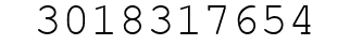 Number 3018317654.