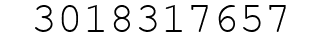 Number 3018317657.
