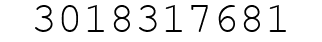 Number 3018317681.