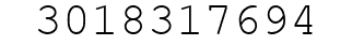 Number 3018317694.