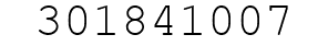 Number 301841007.