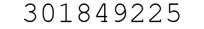 Number 301849225.