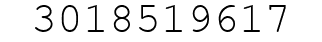 Number 3018519617.