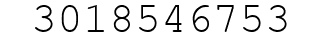 Number 3018546753.