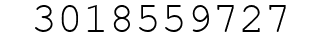 Number 3018559727.
