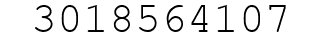 Number 3018564107.