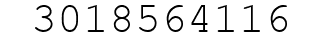 Number 3018564116.