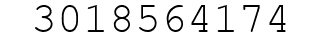Number 3018564174.