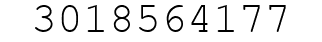 Number 3018564177.