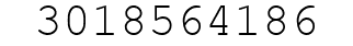 Number 3018564186.