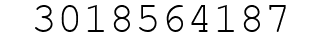 Number 3018564187.
