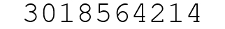 Number 3018564214.
