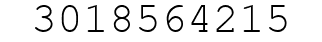 Number 3018564215.