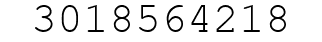 Number 3018564218.