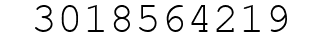Number 3018564219.