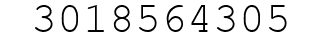 Number 3018564305.