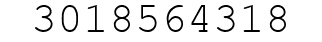Number 3018564318.