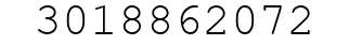 Number 3018862072.