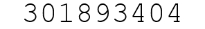Number 301893404.