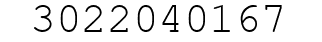 Number 3022040167.