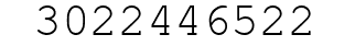 Number 3022446522.