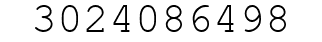 Number 3024086498.