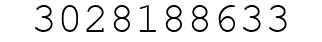 Number 3028188633.