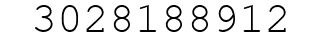 Number 3028188912.