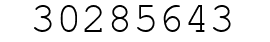 Number 30285643.