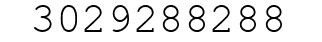 Number 3029288288.