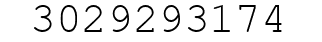 Number 3029293174.
