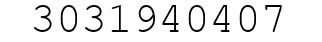 Number 3031940407.
