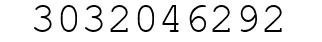 Number 3032046292.