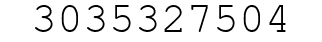 Number 3035327504.