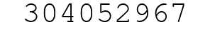 Number 304052967.
