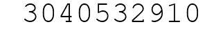 Number 3040532910.