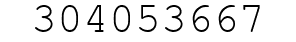 Number 304053667.