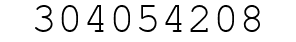 Number 304054208.