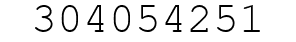 Number 304054251.