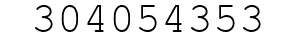 Number 304054353.