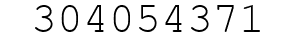 Number 304054371.