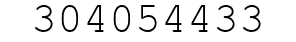 Number 304054433.