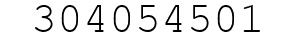 Number 304054501.