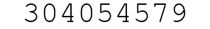 Number 304054579.